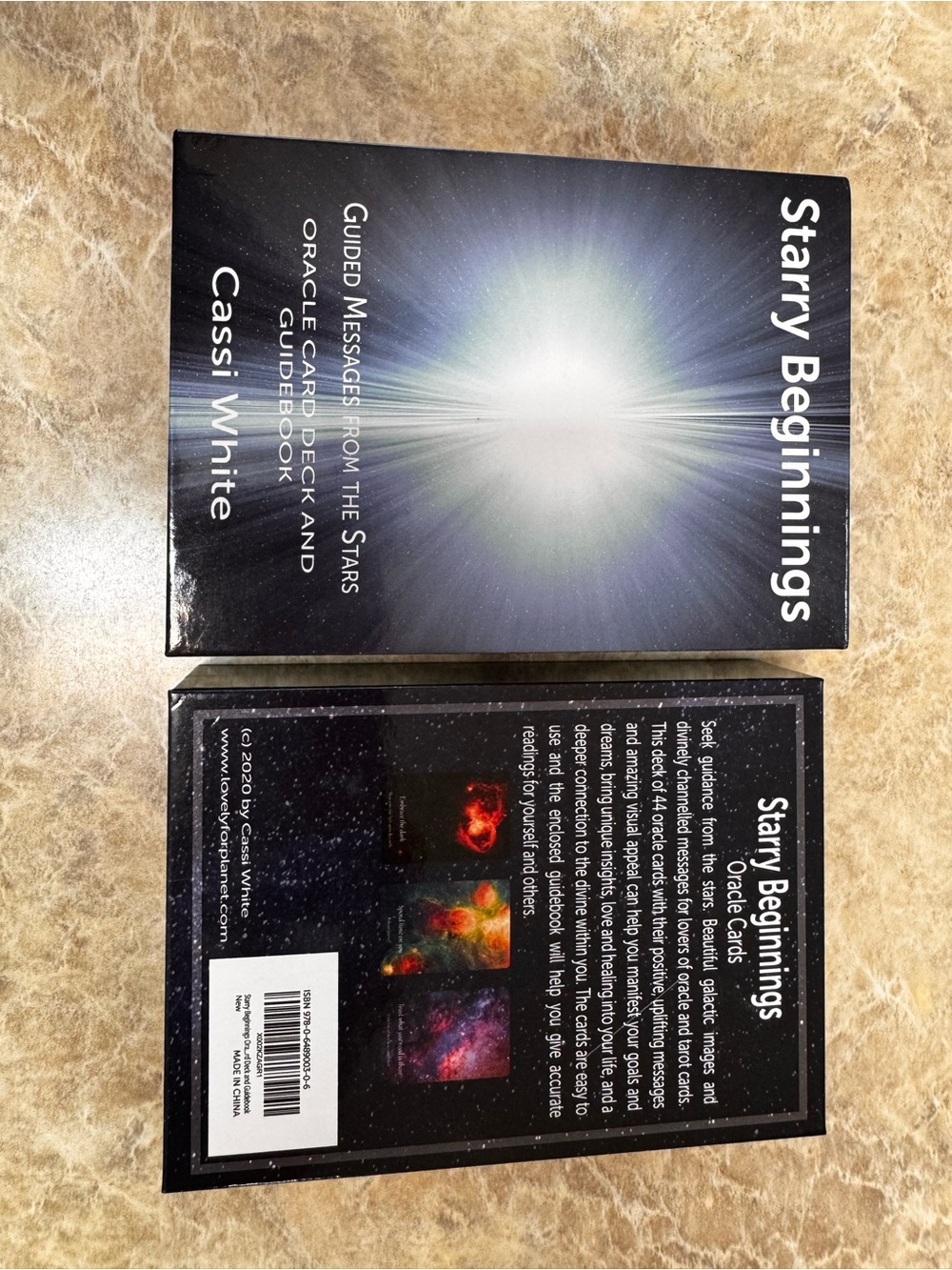 Starry Beginnings Oracle Cards by Cassi White - Cosmic Blue Box